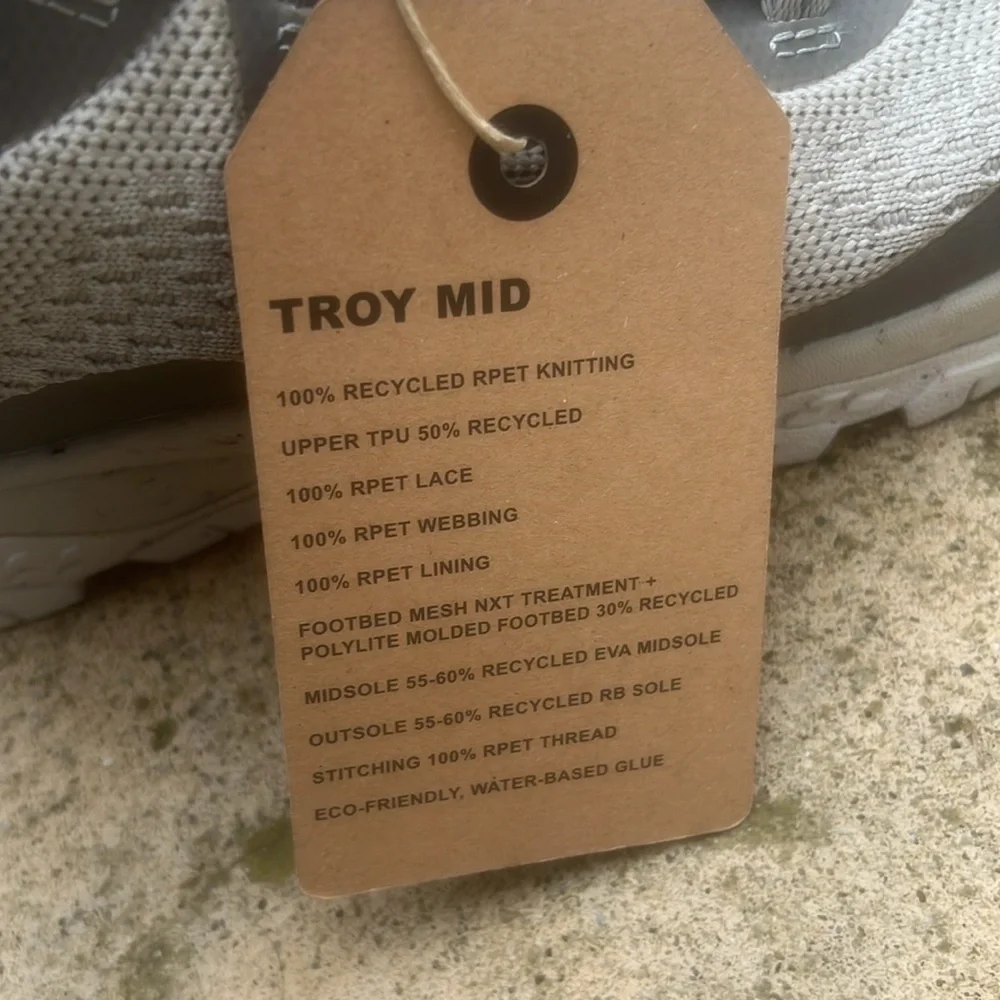 HOLO Troy Mid Women's Hiking Boot Beige/Grey Size 9 NWOB